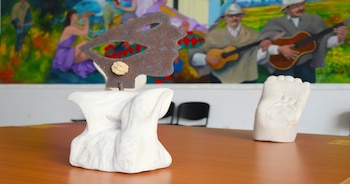 Exhibición de arte contemporáneo en