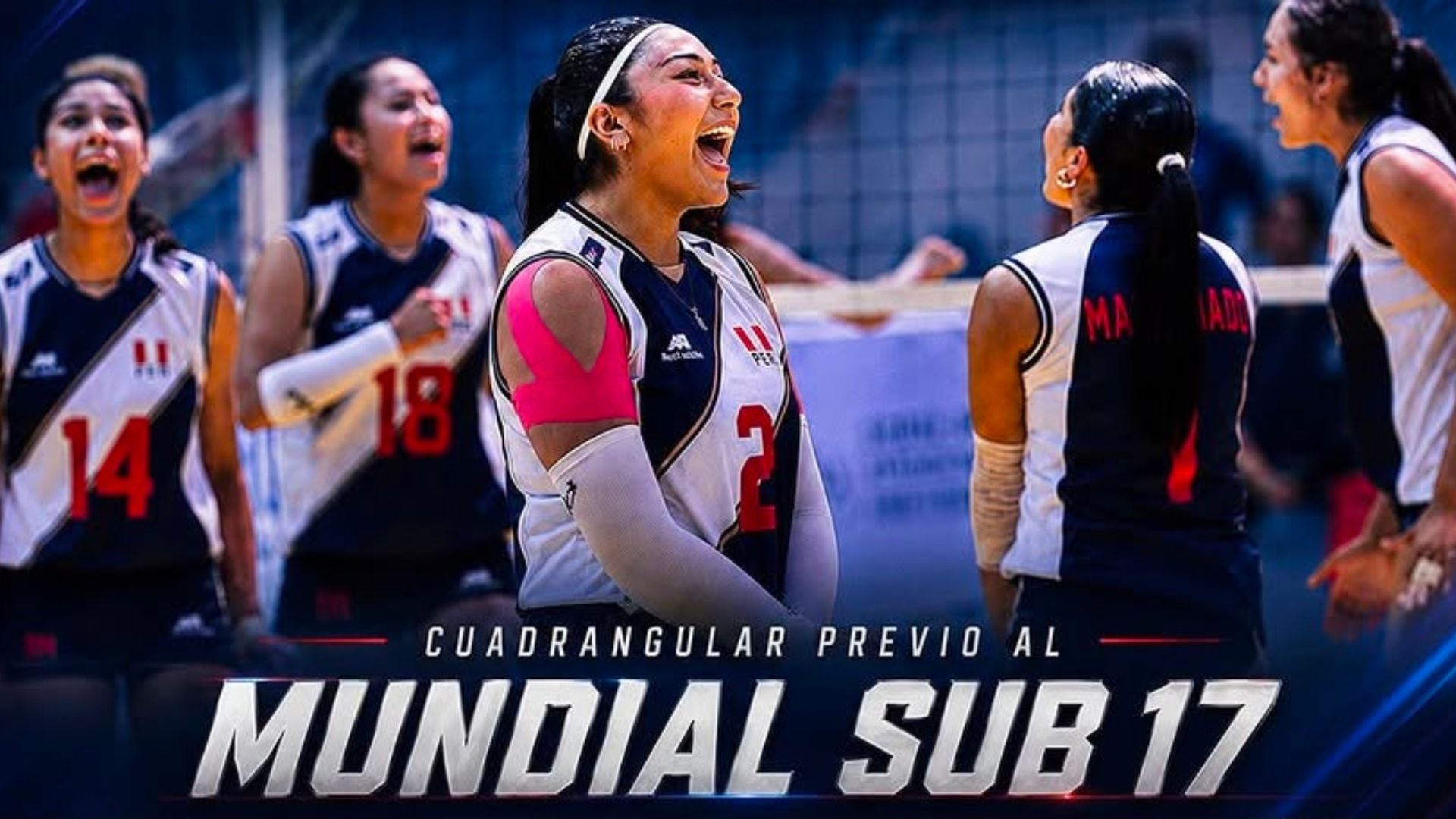 Partido inaugural Perú vs República Dominicana en la Copa Federación Sub 17 de Vóley