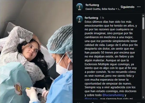 “Jamás vas a estar sola”: Luciana Fuster conmueve con mensaje a su hermana diagnosticada con esclerosis múltiple. Infobae Perú / Captura: IG
