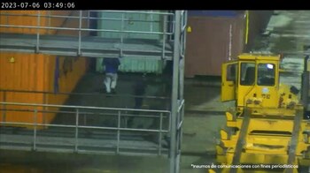 Captura de cámara de seguridad