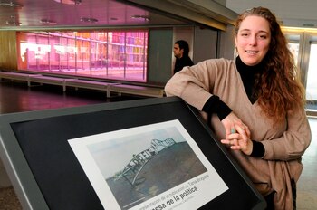 En la imagen, la artista