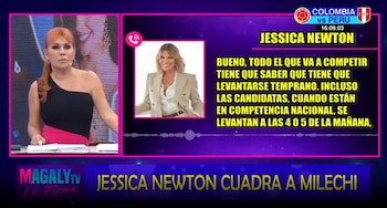 Jessica Newton explica por qué las candidatas de Miss Perú no reciben pago por participar, tras las quejas de Milett Figueroa. Infobae Perú / Captura TV - Magaly TV La Firme