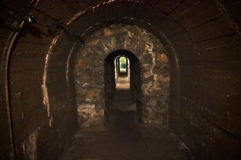 En el túnel transversal se