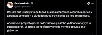 Gustavo Petro - crédito @petrogustavo/X