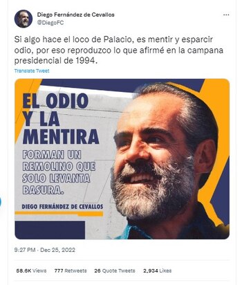 Fernández de Cevallos dedicó un