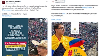 Ministerios apoyan marchas del 3