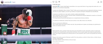 El mensaje de Popó Freitas