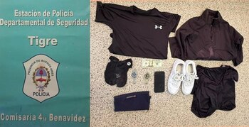 Los elementos incautados en el