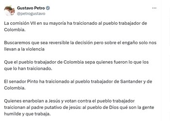 Gustavo Petro, presidente de Colombia,