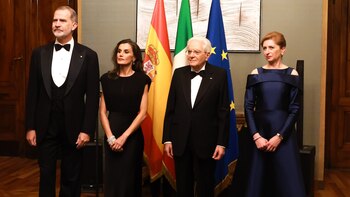 Los reyes de España, Felipe VI y Letizia, durante su viaje de Estado a Italia (X/ @CasaReal)