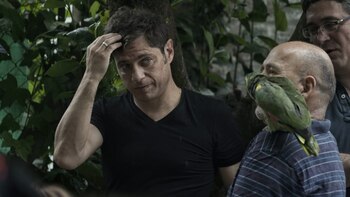 Kicillof hizo una larga fila