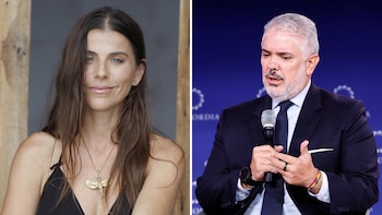 María Fernanda Yepes se sonrojó al ser indagada si ella hubiera sido primera dama por su amistad con Duque: “Un besito. ¡Ay, Iván, la verdad!"