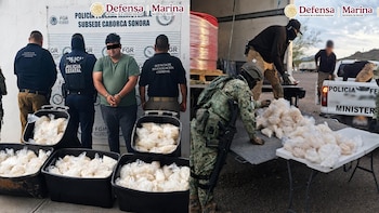 Autoridades aseguran 200 kilos de metanfetamina en Sonora: la droga estaba dentro de carretes industriales