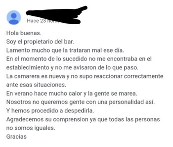 Captura de pantalla del tweet