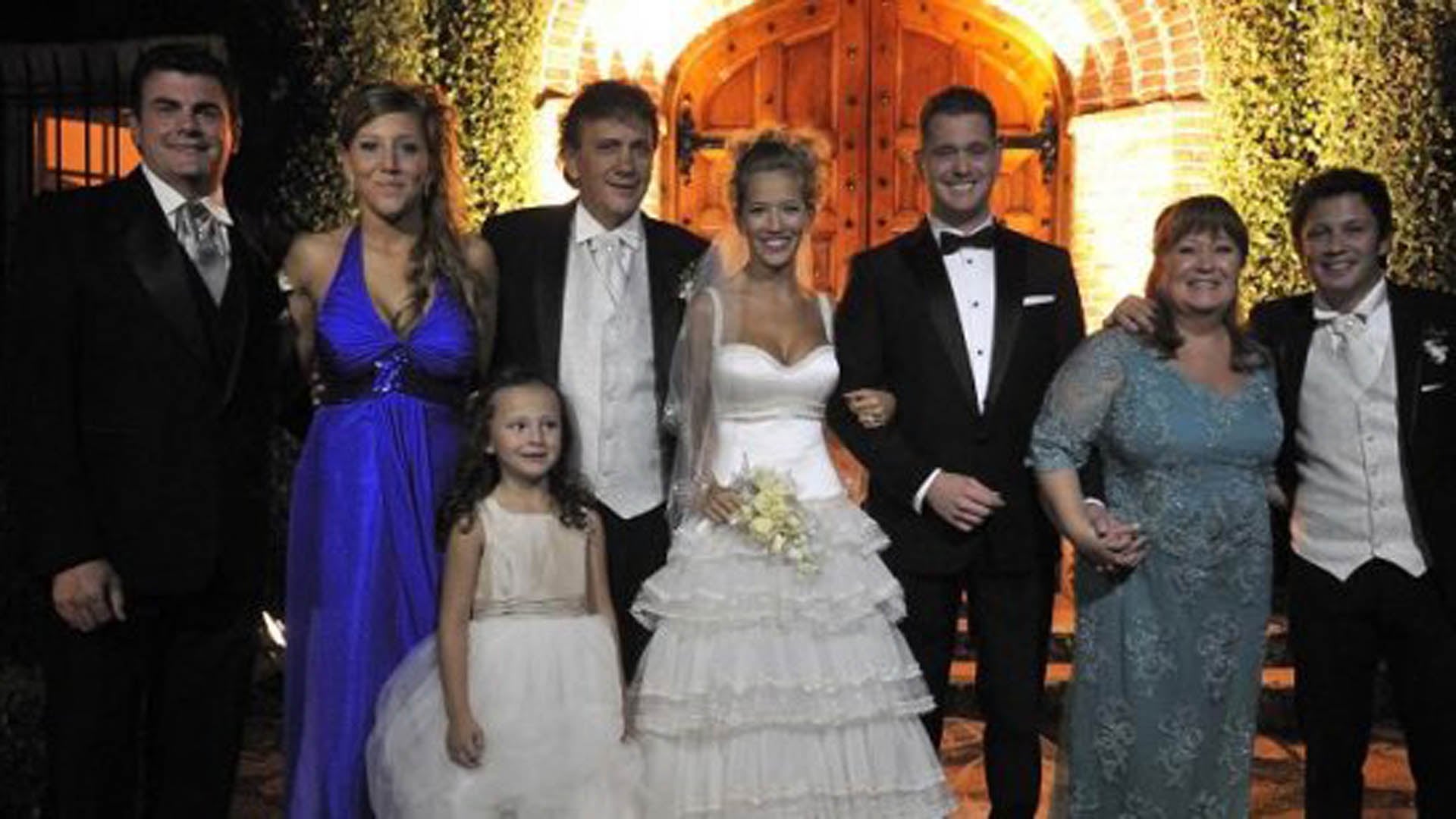 La familia de Luisana Lopilato, el día de su casamiento con Michael Bublé
