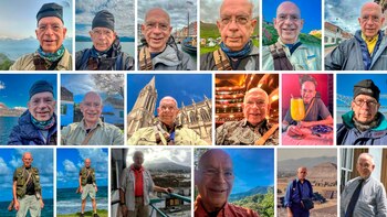 Viajero incansable, luego de jubilarse,