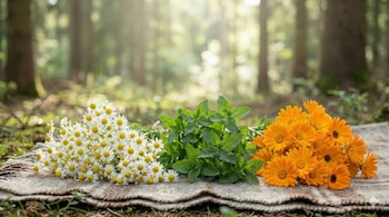 La manzanilla, la menta y