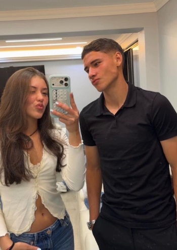Dulce Ospina, hija de David Ospina, fue vinculada con Simón Rojas, futbolista de la Selección Colombia Sub-17 y Atlético Nacional - crédito @
simon_rojas1014/ TikTok