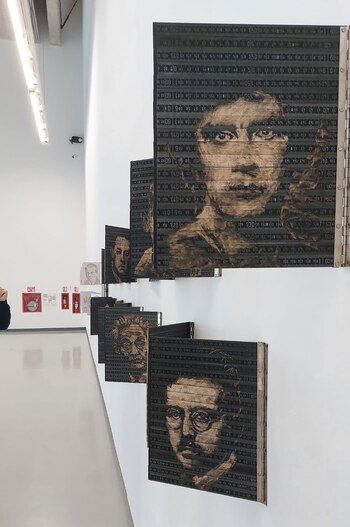 Algunos de los retratos de