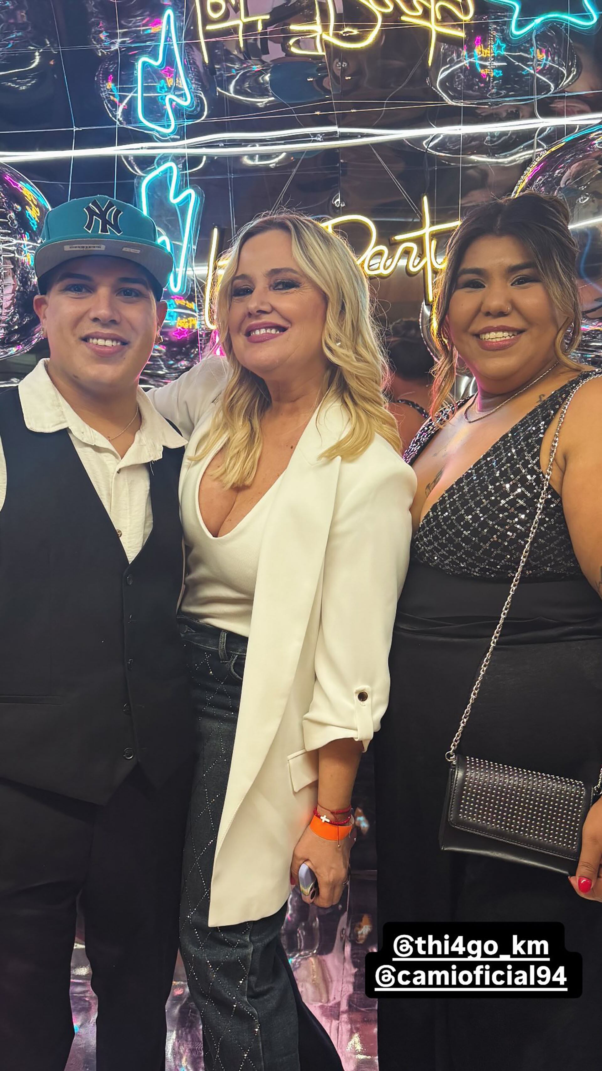 Thiago Medina, Pilar Smith y Camilota, entre los invitados al 15 de Mía Uhrig