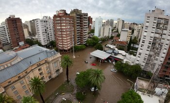 La inundación en el casco