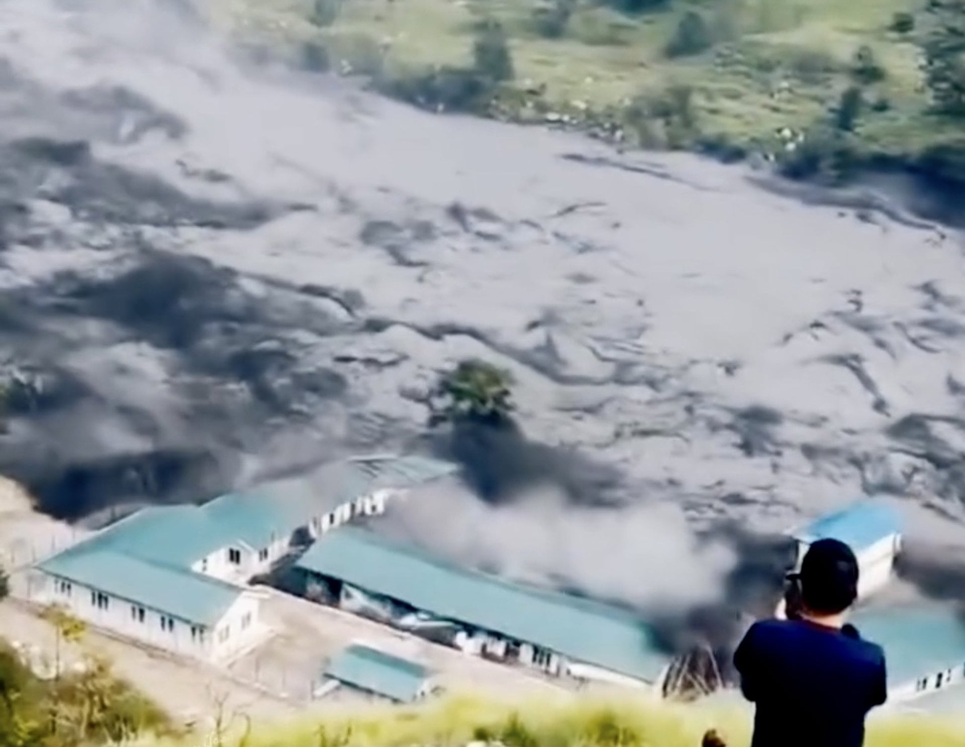 11/10/2026 October 11, 2026, Kathmandu, Nepal: Photo taken from Social Media shows a debris-laden flash flood flows through the Budhi Gandaki River following a landslide between Lokpa and Chumling in Chum Nubri Rural Municipality-6, Gorkha, Nepal on October 11,2026. The flood swept away several houses and bridges in Chum Nubri and Dharche areas.SOCIEDAD Sunil Sharma / Zuma Press / Europa Press