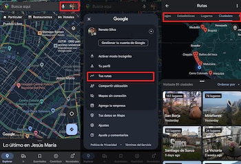 Historial de ubicaciones en Google