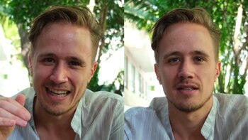 El joven tiene este truco