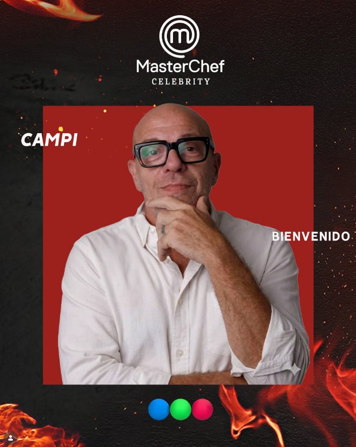 Campi es otro de los convocados de MasterChef Celebrity
