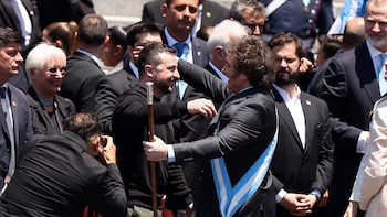 Javier Milei y Volodymyr Zelensky