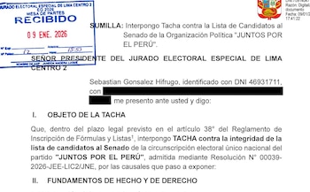 Tacha contra la lista al