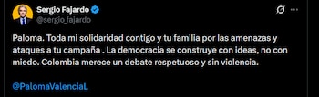 Sergio Fajardo - crédito @sergio_fajardo/X