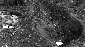 El enorme cráter que produjo