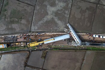 Vista aérea de las grúas
