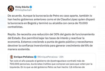 Vicky Dávila respondió afirmando que