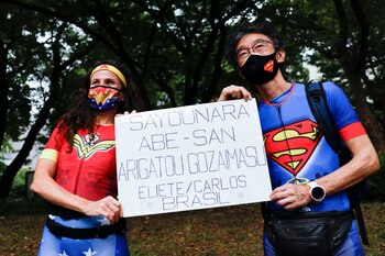 Peronas en el funeral de