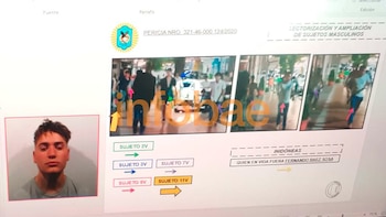 Luciano Pertossi, identificado con una