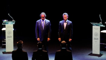 Scioli y Macri en el