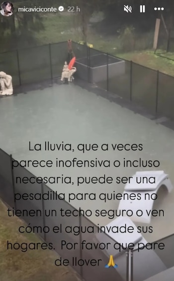 Mica Viciconte mostró lo vivido