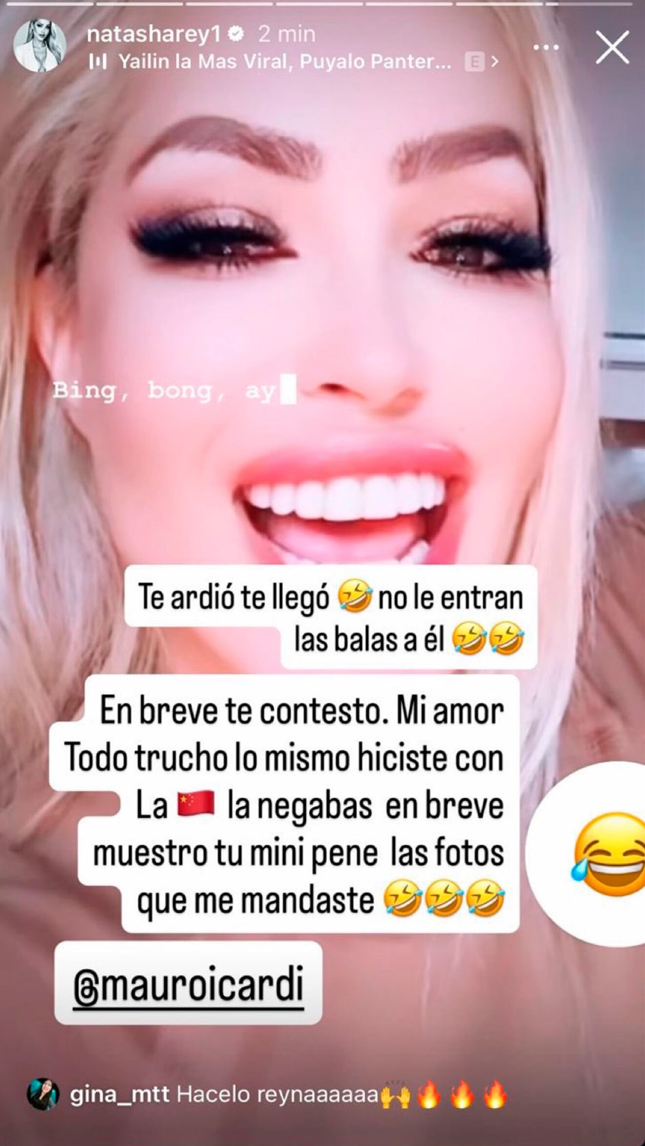 La fuerte respuesta de la vedette uruguaya