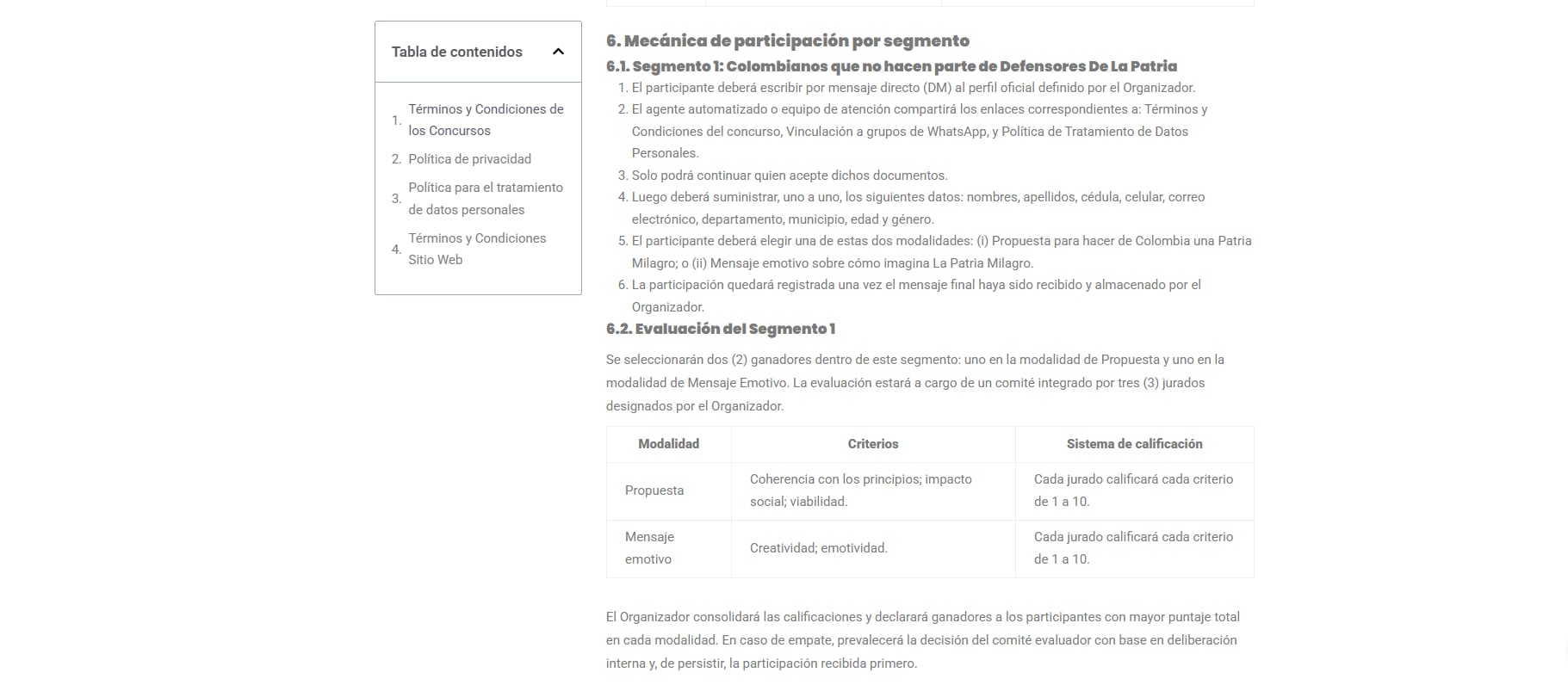 A las personas que no están inscritas en la campaña de Abelardo de la Espriella, deben concursar con una propuesta o un mensaje - crédito Defensores de la Patria