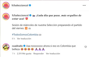 La reacción de Cuadrado