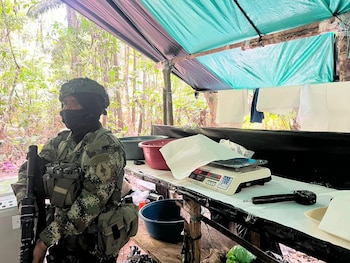 Fuerzas militares interviene laboratorios de