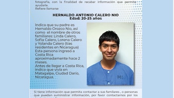 Localizaron a un joven nicaragüense desaparecido desde 2023 tras una publicación de un hospital en Costa Rica