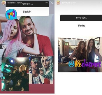 Dani Duke con J Balvin: