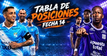 Tabla de posiciones de la Liga 1 Perú 2026: así van los equipos durante la fecha 14 del Torneo Clausura y Acumulada.