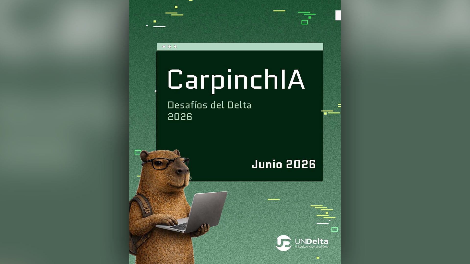 La Universidad Nacional del Delta convocó a estudiantes, emprendedores, empresas y gobiernos a reunirse en CarpinchIA, un hackathon para impulsar soluciones innovadoras con impacto territorial