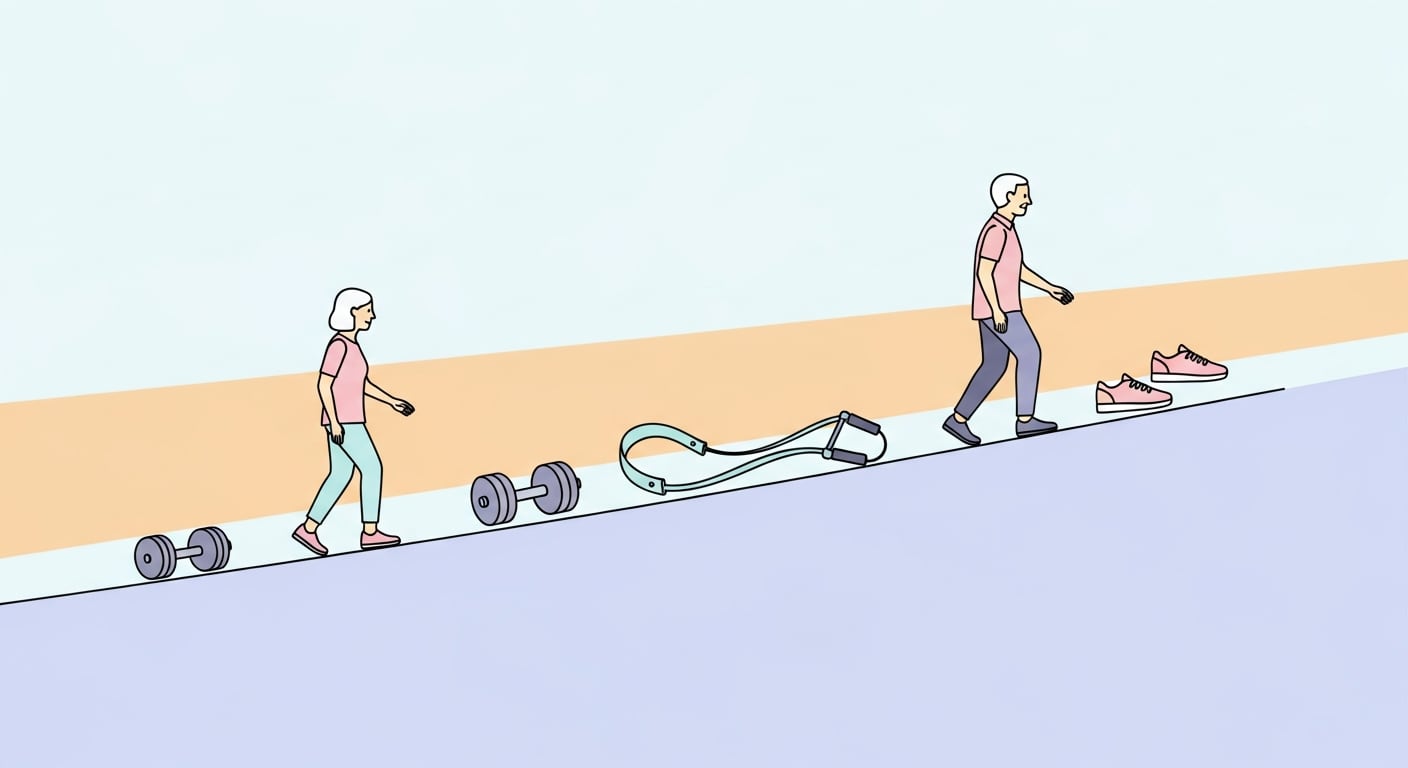 El declive físico comienza alrededor de los 35 años, con una reducción progresiva de la fuerza muscular y la condición física (Imagen Ilustrativa Infobae)