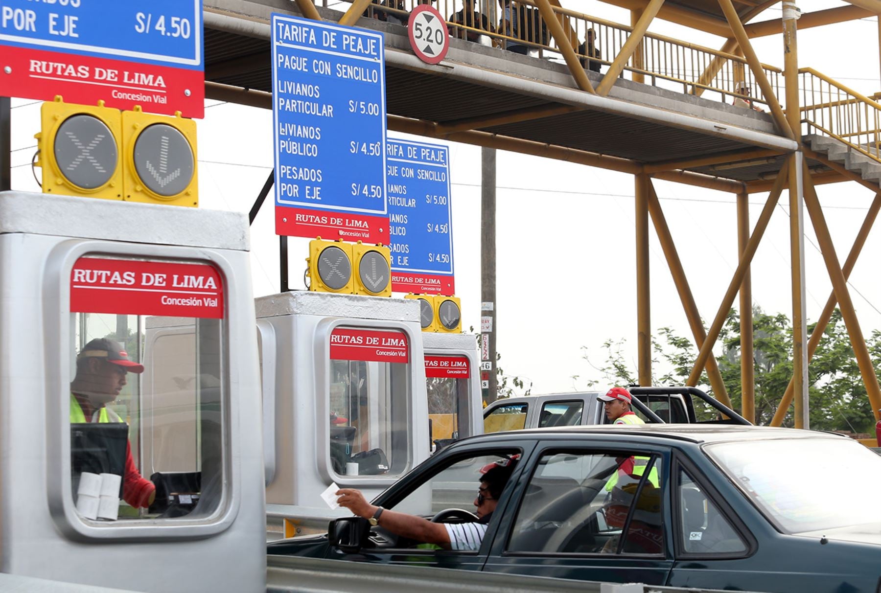 La concesionaria Rutas de Lima informó, en enero de este año, a la Municipalidad de Lima que elevará la tarifa de sus peajes de 6.50 a 7.50 soles. (Andina)