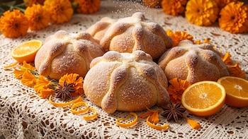 Esta receta de pan de muerto lleva naranja y anís: así se prepara en casa